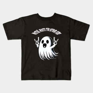 Cute Metalhead Ghost Kids T-Shirt